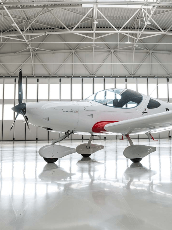 Hangar and training aircraft